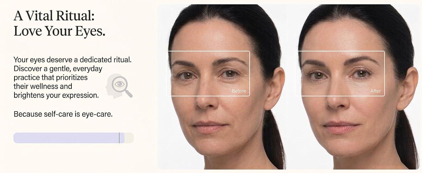 heated eye wand depuffing wand for eye care dry eyes, face roller