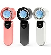BCFHYK 3packs Portable Handheld Turbo Fan, 2025Upgraded Foldable Mini Personal Fan, Rechargeable ...
