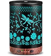 Essential Oil Diffuser 120ML Metal Aromatherapy Diffuser, Cool Mist Humidifier with Auto Shut-Off...