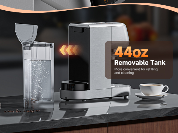 44oz Removable Tank More convenient for refilling and cleaning