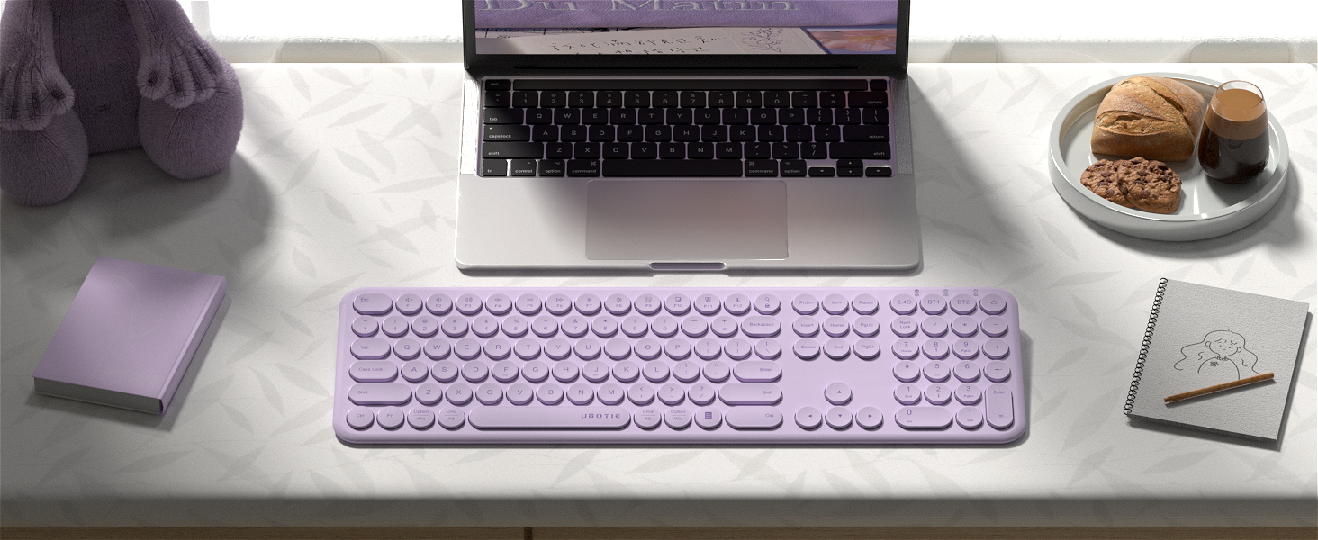 WIRELESS AND BLUETOOTH KEYBOARD