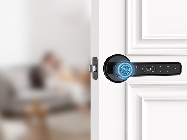 door handle fingerprint offers multiple unlocking methods: IC card,fingerprint,password,and key