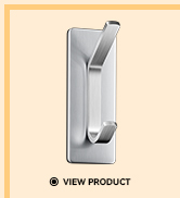 Auxmir Self Adhesive Hooks for Hanging 15lb, Stainless Steel Wall Hooks for Coat and Towel, Water...