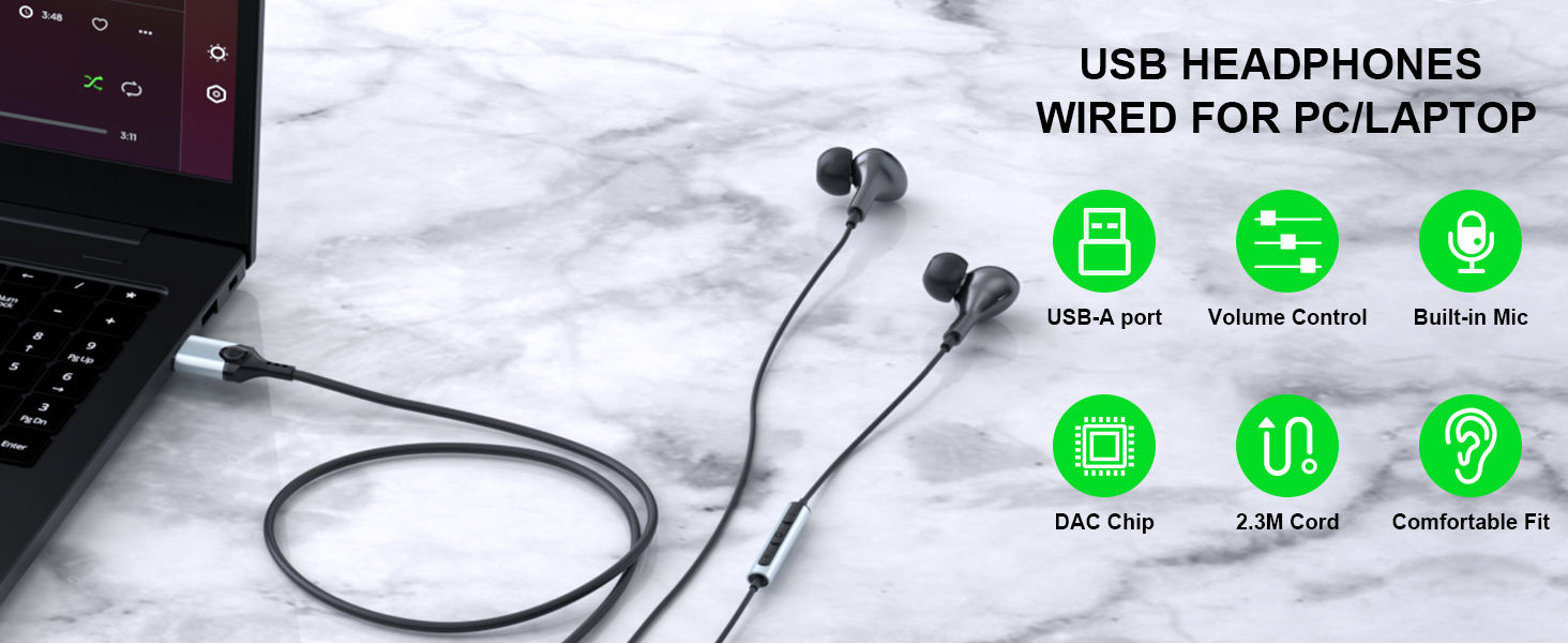 usb headphones with Microphone for PS4