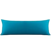 LCBD Body Cooling Pillow Cases Cover - Rayon Made from Bamboo, Soft Teal Bamboo Long Pillow Case ...