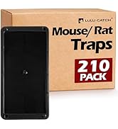 LULUCATCH Sticky Mouse Trap, 210 Pack Large Glue Traps, Pre-Baited Heavy Duty Non-Toxic Bulk Glue...