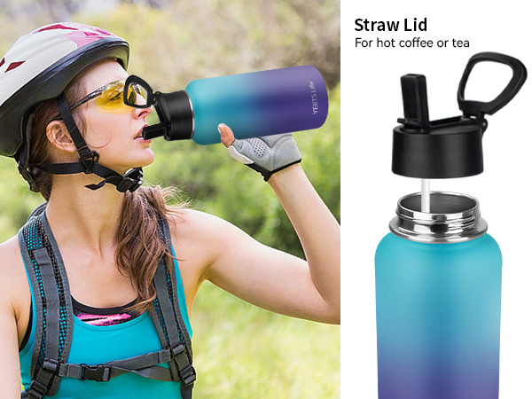 Insulated Water Bottle With Straw