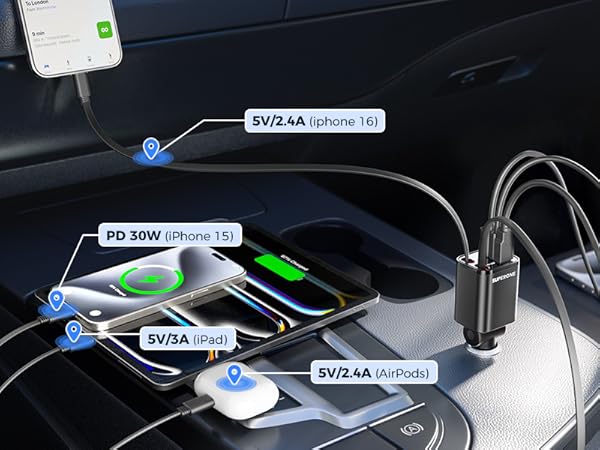 usbc retractable charger