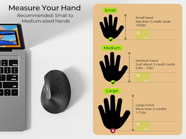 ergonomic mouse for small and medium hands