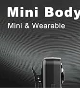Mini Body Camera with Audio &amp; Video Recording - Small POV Cam 1080P with 64G Card - Wearable Pers...