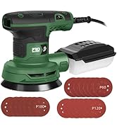 Prostormer 5-Inch Random Orbital Sander with 21PCS Sandpapers, 8000-13000RPM, 2.6AMP Palm Sander ...