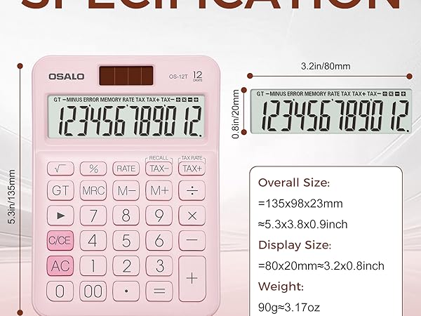 Pink calculator