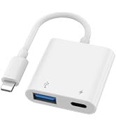 Obcxin USB Camera Adapter for iPhone, Lightning to Camera Adapter, OTG Adapter with Charging Port...