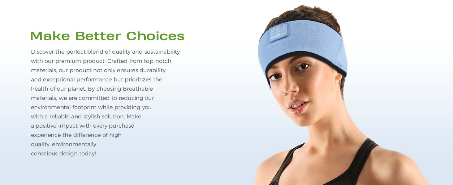 Bamboo Headband Headphones