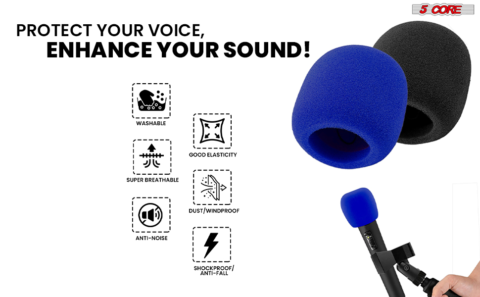 mic foam cover, mic foam, mic foam black, Mic Windscreen