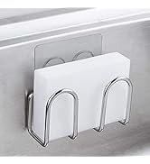 KESOL Kitchen Sponge Holder | Kitchen Sink Caddy for for Sponges, Scrubbers, Soap. No Drilling, A...