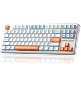 Aula F87 Pro Wireless Mechanical Keyboard, Tri-Mode Bluetooth/2.4G/USB-C Hot-Swappable RGB Gaming...