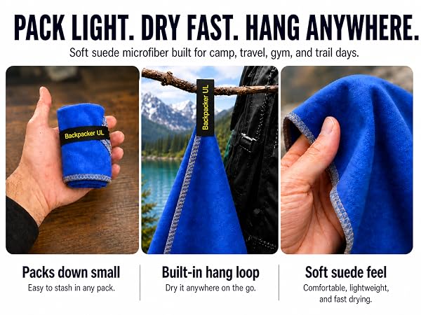 pack light dry fast