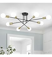Modern Sputnik Chandelier 8-Light Industrial Ceiling Lights Fixture 32