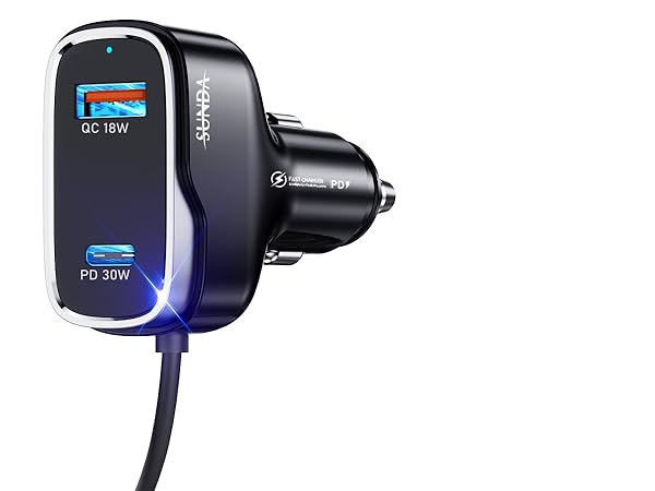 [Apple MFi Certified] iPhone Car Charger