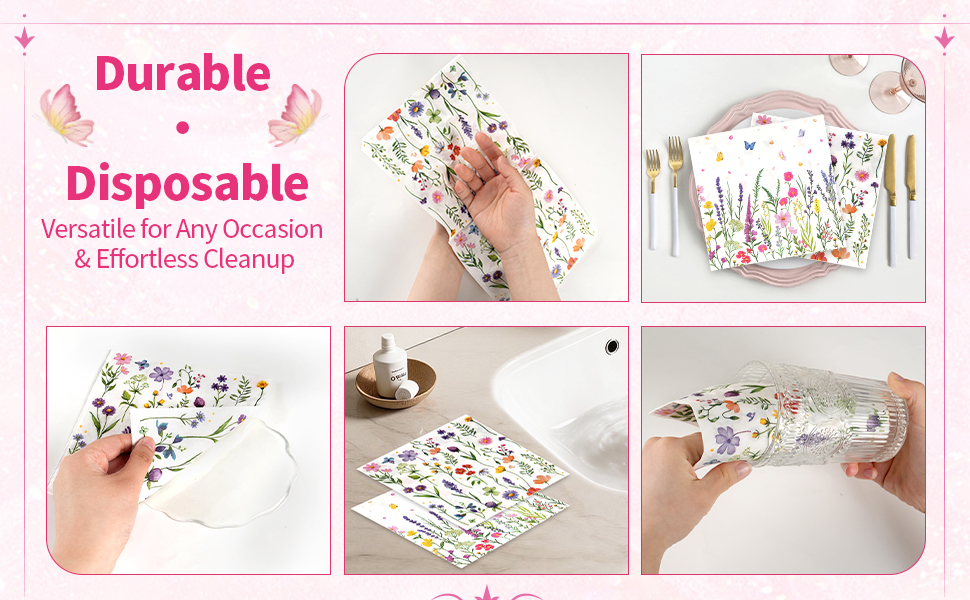 wildflower napkins