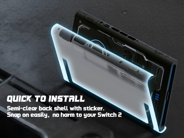 PlayVital Protective Case for Nintendo Switch 2, Stellar Mecha Ergonomic Cover