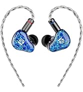 KBEAR SR-8 in Ear Monitor, 1DD + 3BA Hybrid IEMs, HiFi Gaming Earbuds with 8mm Liquid Silicone Dr...