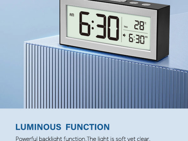 Zonopy Digital Alarm Clock with LED Display