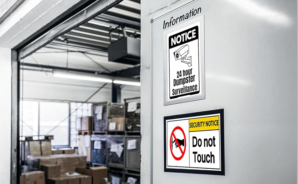 magnetic sign holder on whiteboard