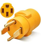 MECMO 14-30P to 14-50R Level 2 EV Charger Adapter - 30 Amp Dryer Plug to 50 Amp EV Female Connector