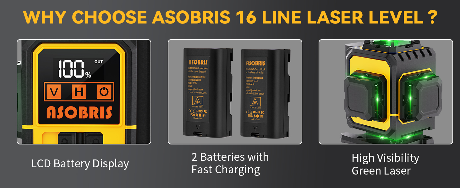 4D 16 Line laser level