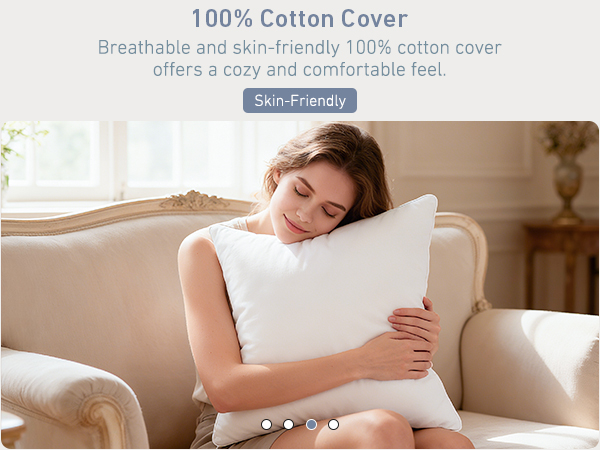 soft and comfortable pillow insert