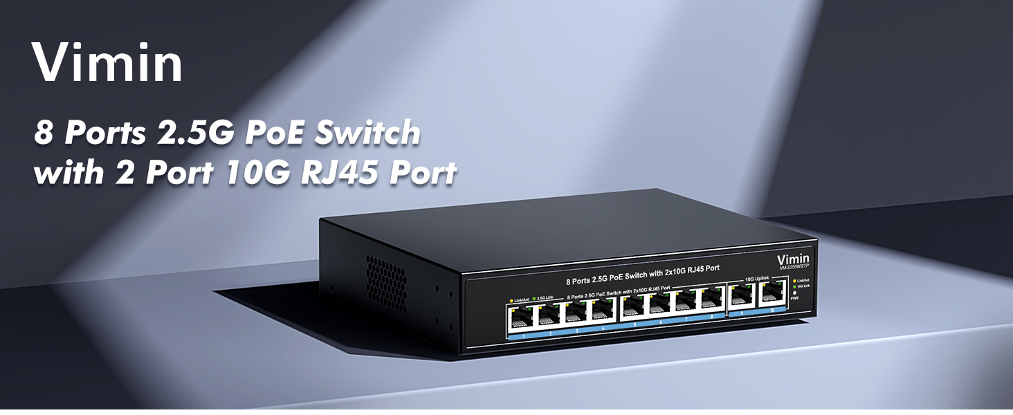 8-Port 2.5G PoE+ Switch