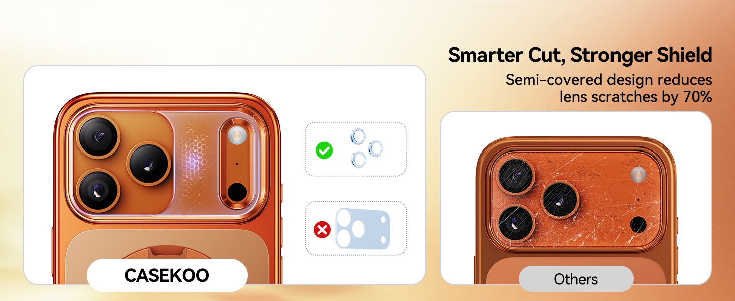 iPhone 17 Pro Case with 360 Spin Magnetic Stand