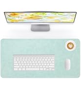 NUOYOU Soft Crazy Horse Leather Desk Pad Large Mouse Pad Waterproof Non-Slip Laptop Computer Desk...