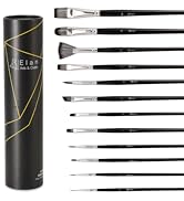 Elan Paint Brush Set, 12 Oil Paint Brushes for Acrylic Painting, Paint Brush Set, Watercolor Brus...