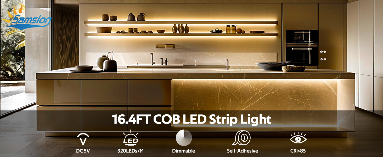 USB COB LED Strip Light