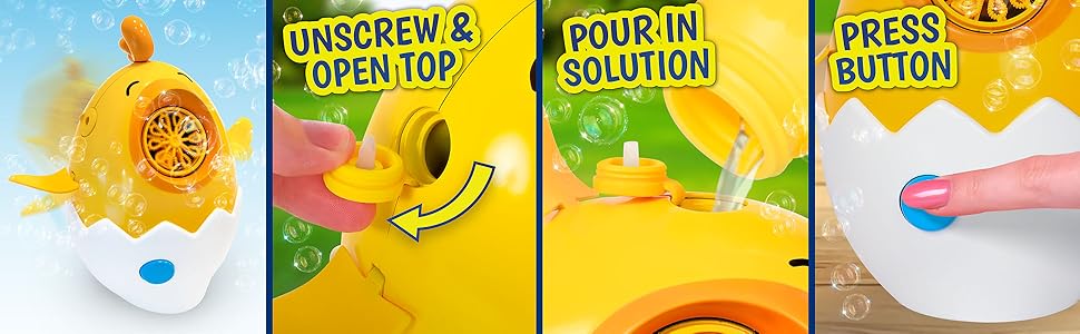 Bubble Blower Toy for Kids, Spins &amp;amp; Flaps Wings, Outdoor Fun, Birthday Party Gift, Active Play