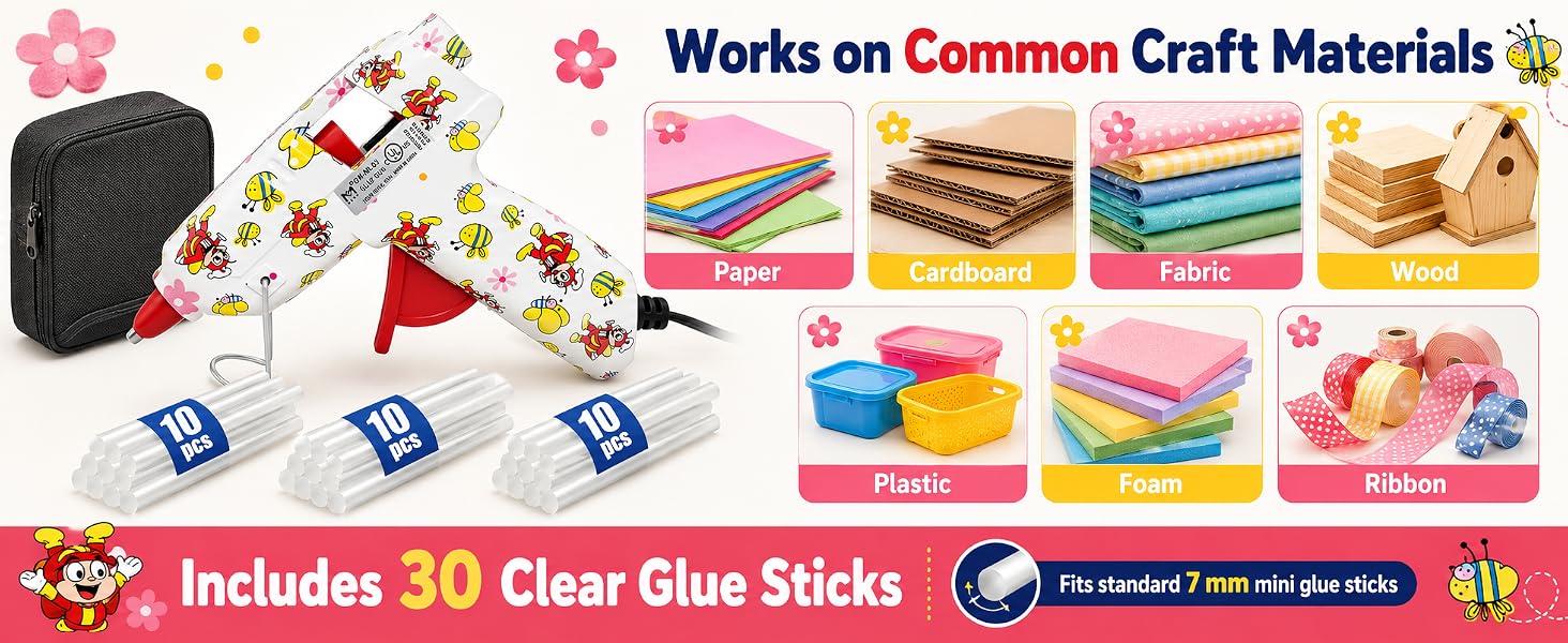 glue gun with sticks