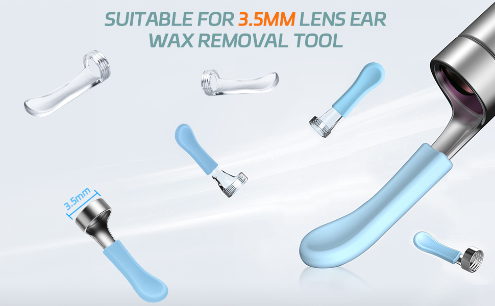 Replacement Tips Ear Waterproof Silicone Ear Spoon