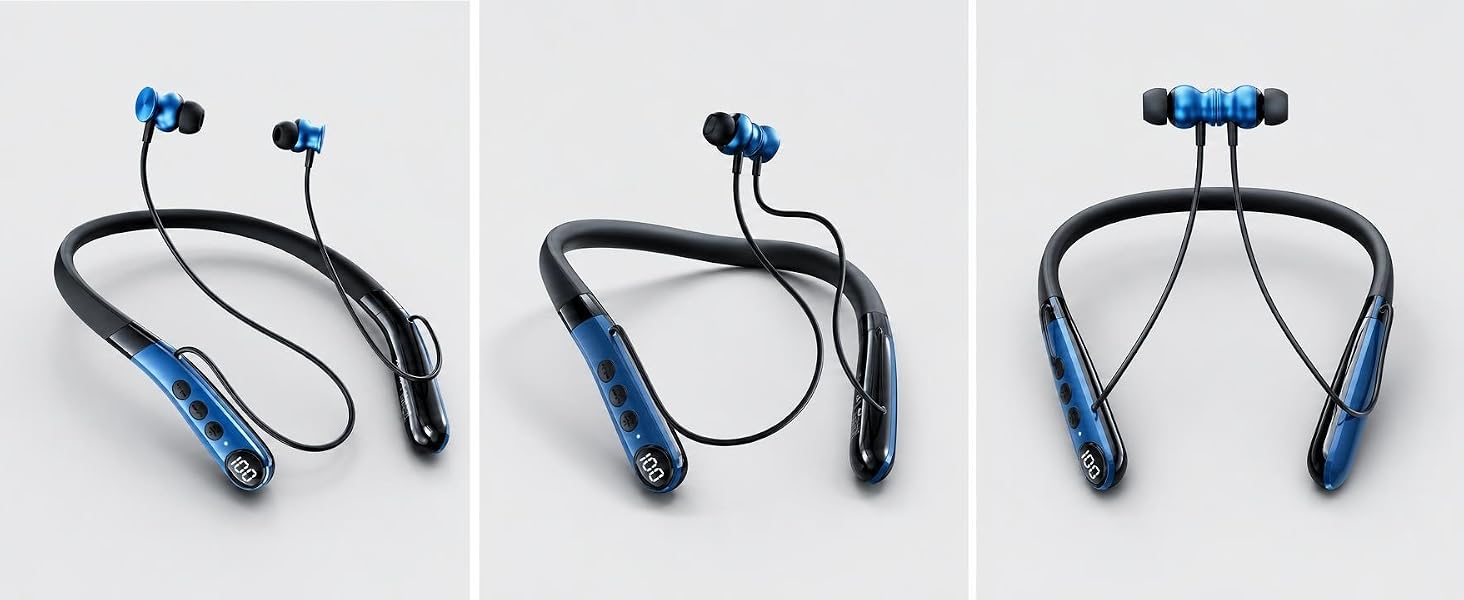Multi angle view, showcasing the appearance of the headphones from all angles