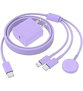 QZIIW Apple Watch Charger,Apple iWatch Magnetic Fast Charger to USB C Cable,3 in 1 Multi Charging...