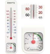 Outdoor/Indoor Thermometer Hygrometer Humidity Monitor Temperature Humidity Gauge Meter with Cels...