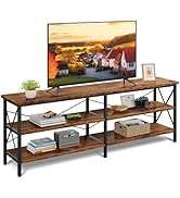 WLIVE TV Stand up to 70 Inch TV, 63" Entertainment Center, TV Media Console with 3-Tier Storage S...