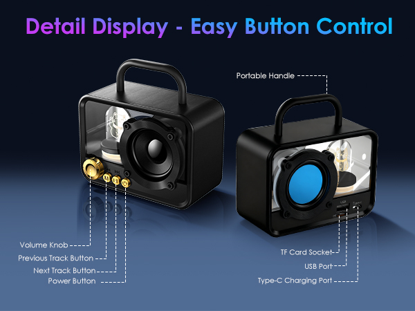 wireless audio bluetooth speaker computer bluetooth speaker Bluetooth Gifts for Teens Boy Girl