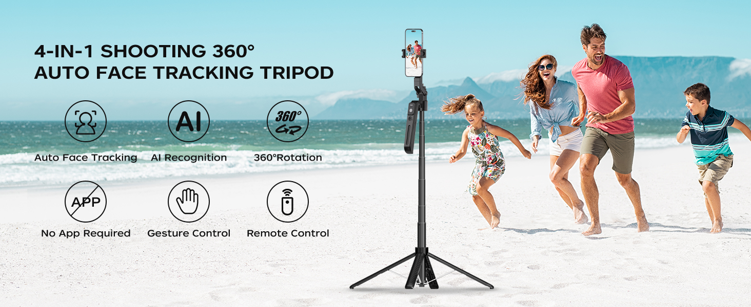 auto face tracking tripod