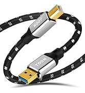 TODN Printer Cable USB A to USB B with OFC Core, HiFi USB 2.0 DAC Cable Audiophile for Sound Card...