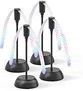Edvision 4Pack Food Fan for Table, AA Battery Powered, Portable Fan with Flexible Gooseneck and S...