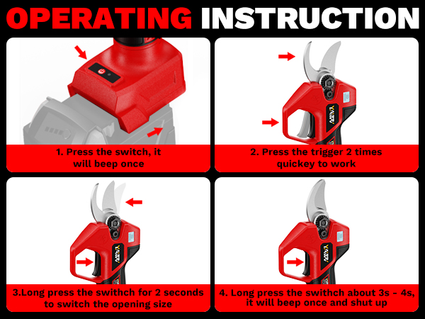 cordless pruning shear