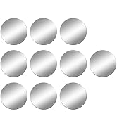 DARENYI 10 Pack 6 inch Round Mirror Sheets, Self Adhesive Mirror Tiles for Walls Decor, Acrylic M...